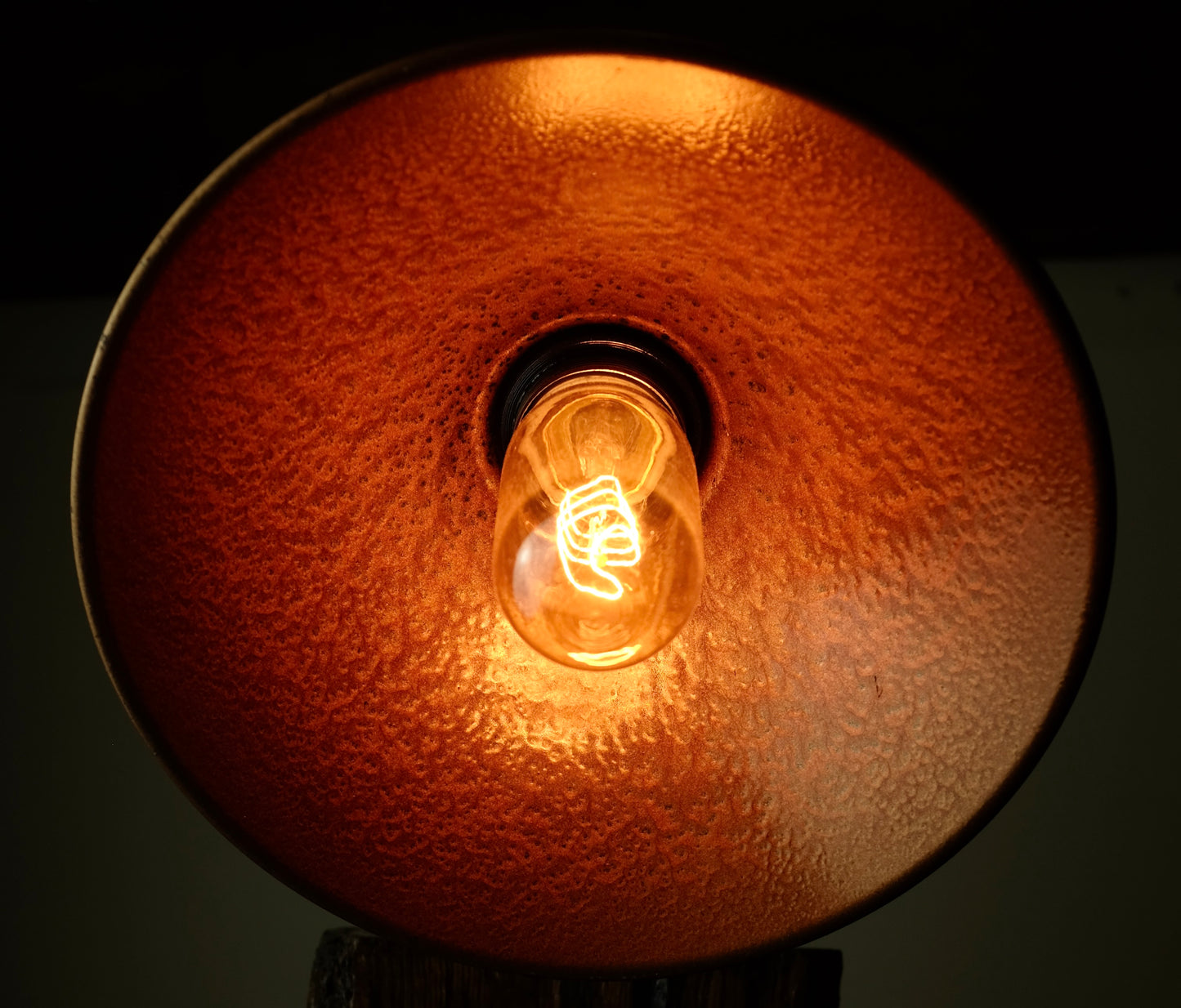 Oak Firewood Table Lamp